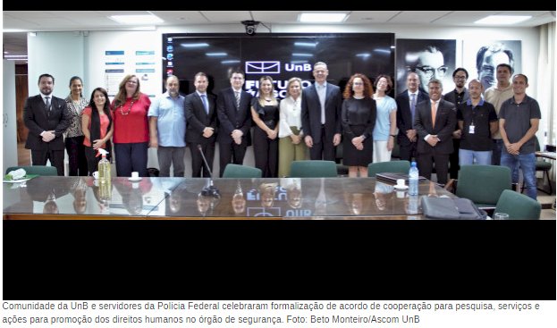 UnB e Polícia Federal avançam para firmar cooperação técnica inédita